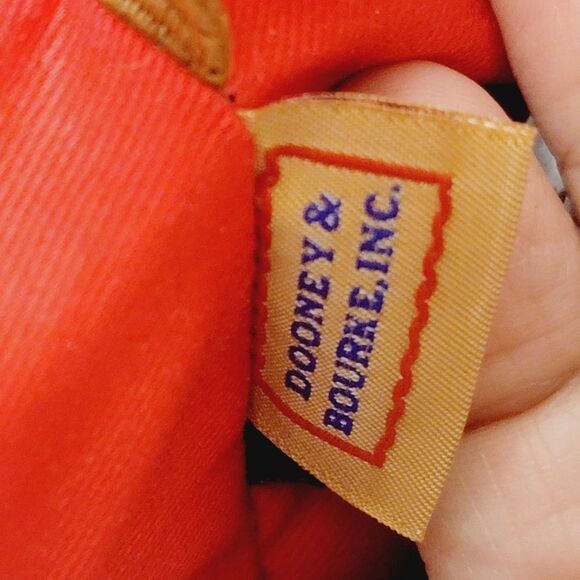 Dooney & Bourke Florentine Barlow Satchel Bucket Crossbody Bag Merlot Red $548 - Picture 9 of 15